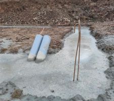 Semelles filantes coul&eacute;es