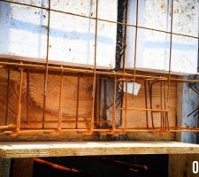 Pr&eacute;paration pour la dalle qui sera coul&eacute;e demain