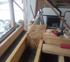 Essai de positionnement de botte du plancher, pour validation des &eacute;carts des solive : ok !