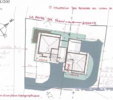 PLan de masse avec terrain et maison
