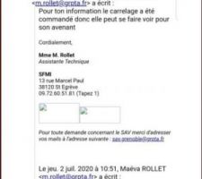 Un mail envoy&eacute; par erreur au client