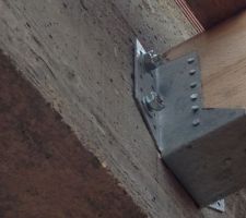 Fixation de la charpente &agrave; l'arrache