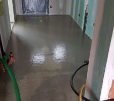 Coulage chape liquide sur plancher chauffant