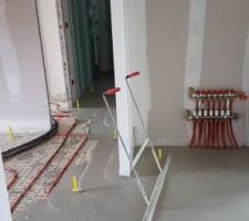 Coulage chape liquide sur plancher chauffant