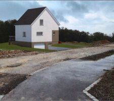 Visuel de notre futur maison sur le terrain