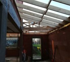 Charpente tradi garage pour futur petit grenier