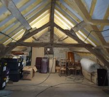 Combles avant isolation