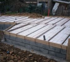 R&eacute;alisation des soubassements avant coulage de la dalle