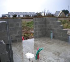 La future porte fenetre qui donne sur le jardin