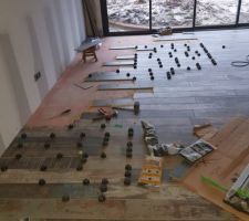 Préparation de la pose du receveur de douche