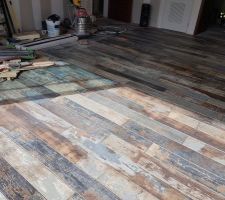 Préparation de la pose du receveur de douche