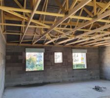 Hors d'eau ;) ... dommage que le nombre de clous (et la taille) ne respectent pas les règles de l'art et aucun larmier d'installé !!!