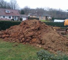 Décaissement du terrain pour vide sanitaire