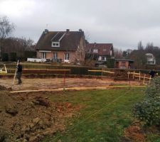 Décaissement du terrain pour vide sanitaire