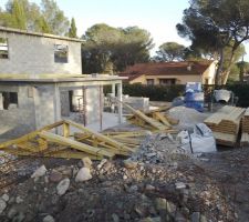 Livraison de la charpente