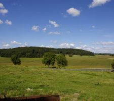 Petite photo de notre terrain prise en aout 2008 voici la vue de notre cuisine et salle &agrave; manger