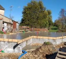 Fin f&eacute;vrier - Dalle coul&eacute;e