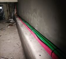 Fourreaux raccordements au sous-sol