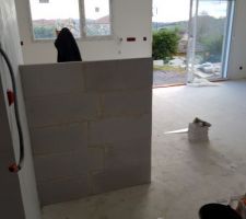 Sous bassement verriere