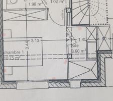 Voici les plans de notre future chambre avec salle d'eau. J'aurais aimé avoir vos avis concernant la disposition ainsi que la salle d'eau  ça ne me plaît pas forcément disposer de tel quel j'attends vos avis.