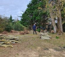 Nettoyage du terrain en octobre 2020