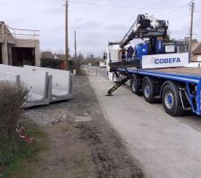 Livraison murs de souténement