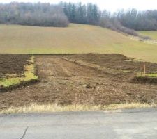 Entrée du lotissement, travaux en cours
