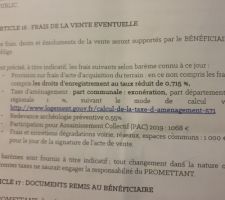 Contrat sur la taxe d aménagement