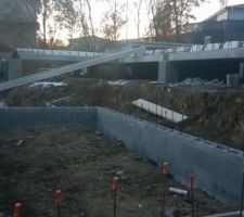 Début élévation de la piscine