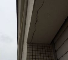 Fissures sur des linteaux