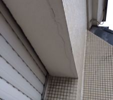 Fissures sur des linteaux