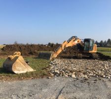 Les engins sur le terrain