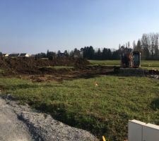 Les engins sur le terrain
Ils ont déjà commencé à creuser