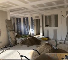 Pr&eacute;paration chape carrelage