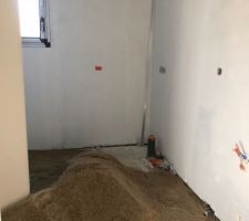 Pr&eacute;paration chape carrelage