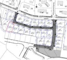 Il s'agit du plan de la parcelle situ&eacute;e dans le futur lotissement.