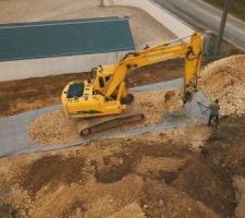 Empierrement du chemin d'acc&egrave;s