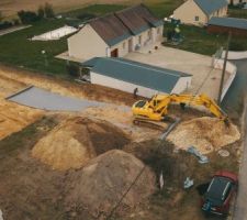 Empierrement du chemin d'acc&egrave;s