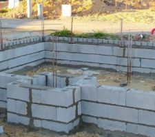 D&eacute;calage des rangs de parpaings