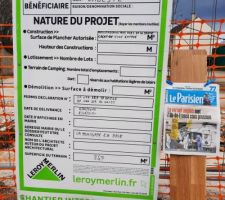 Un mois d'affichage d'autorisation de travaux
