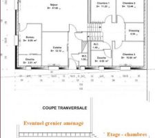 1 des premiers plans
Maison demi niveau