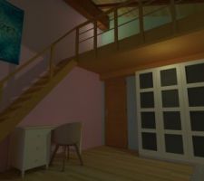 Rendu 3D Chambre Fille