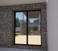 Projet terrasse panoramique/couverte en 3D
