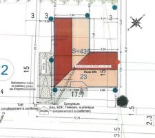 Plan implantation sur terrain