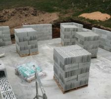 Piece &agrave; vivre avec cuisine dans l'angle droit et salon &agrave; gauche. Je pr&eacute;vois d&eacute;j&agrave; une v&eacute;randa c&ocirc;t&eacute; nord pour profiter de la vue.