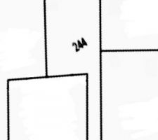 Terrain de 800 M2 dont chemin d'acc&egrave;s.