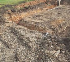 Terrassement de la future maison