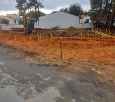 Début des vrai travaux avec les fouilles le We de début février