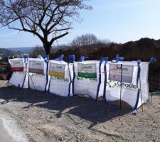 Installation de sac pour la collecte ET le recyclage des déchets du chantier