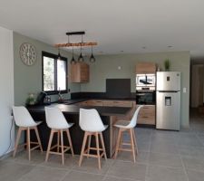 Plus que la crédence et la hotte à finir